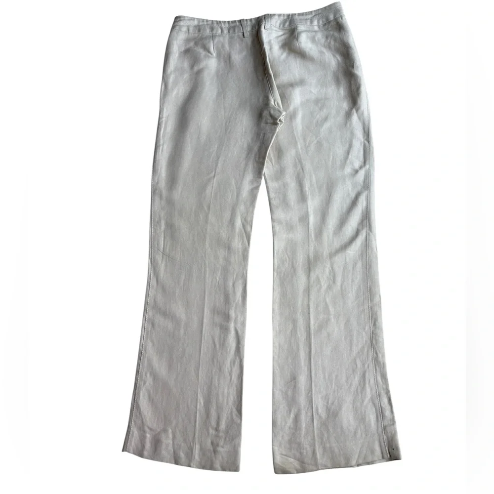 Vintage United Colors Of Benetton Cream Wide Leg Pants - Picture 3 of 12